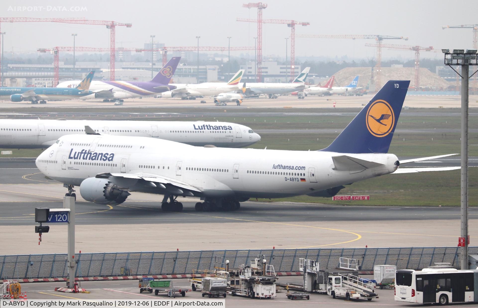 D-ABYD, 2012 Boeing 747-830 C/N 37829, Boeing 747-830