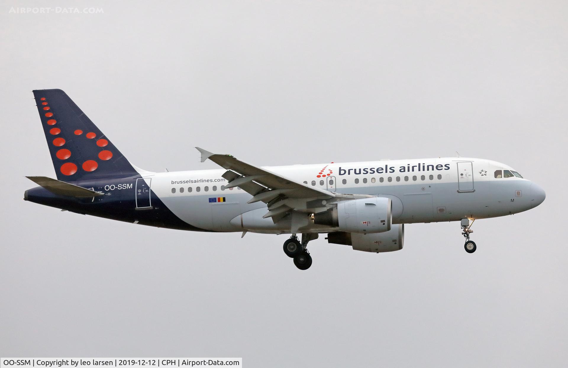 OO-SSM, 2000 Airbus A319-112 C/N 1388, Copenhagen 12.12.2019