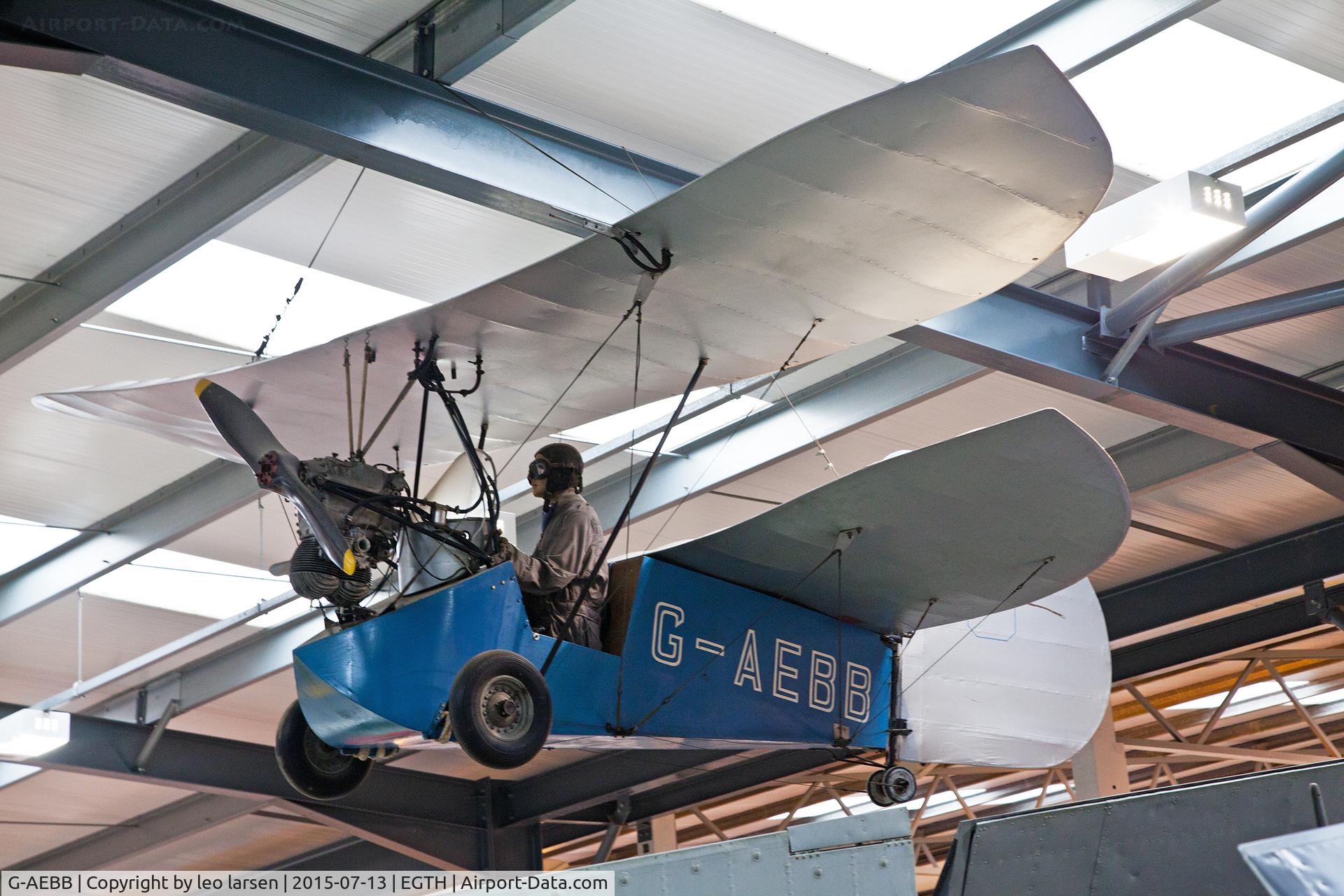 G-AEBB, Mignet HM.14 Pou-du-Ciel C/N KWO.1, Shuttleworth Collection 13.7.2015