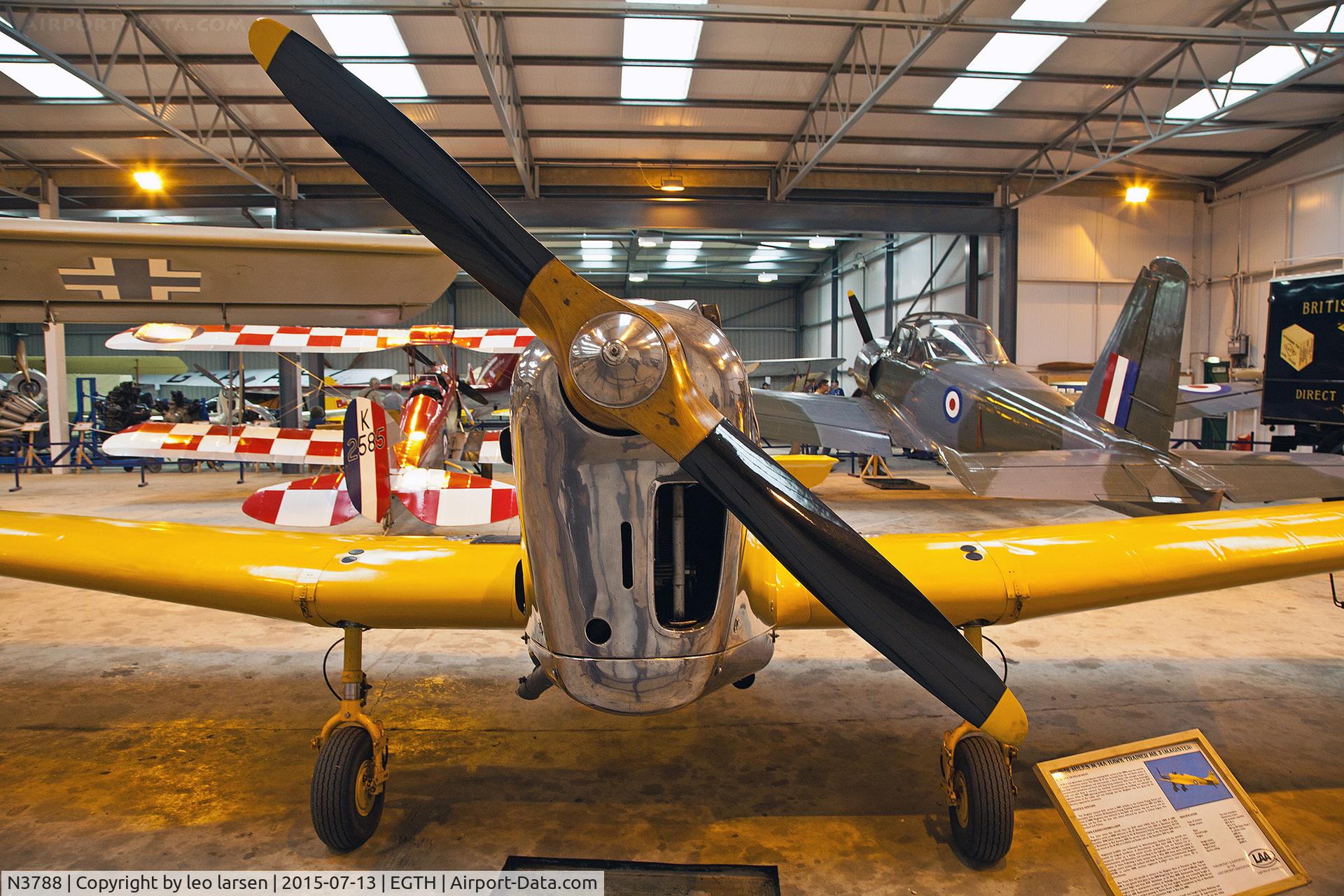 N3788, 1941 Miles M14A Hawk Trainer 3 C/N 2228, Shuttleworth Collection 13.7.2015