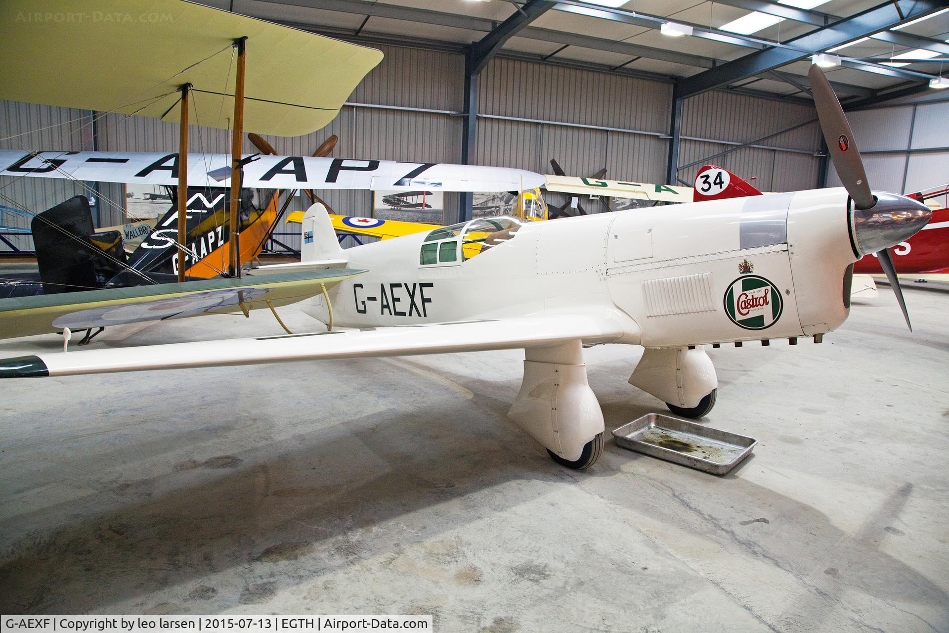 G-AEXF, 1936 Percival E-2H Mew Gull C/N E22, Shuttle Worth Collection 13.7.2015