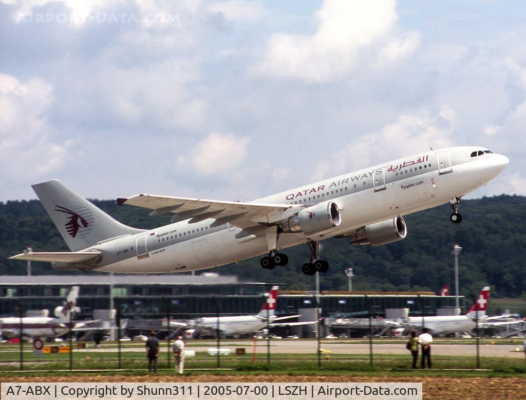 A7-ABX, 1990 Airbus A300B4-622R C/N 554, Taking off from rwy 34... old c/s