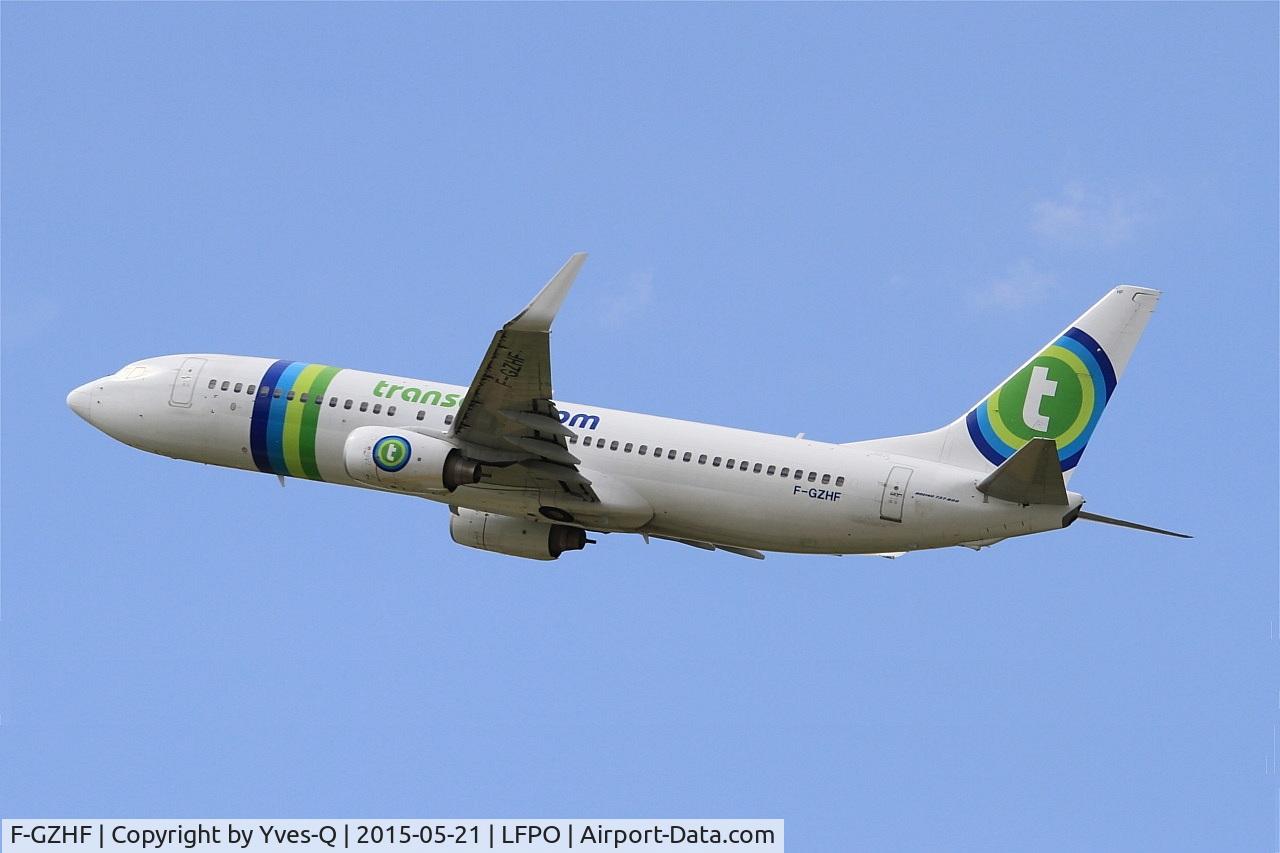F-GZHF, 2009 Boeing 737-8K2 C/N 29677, Boeing 737-8K2, Take off rwy 24, Paris-Orly airport (LFPO-ORY)