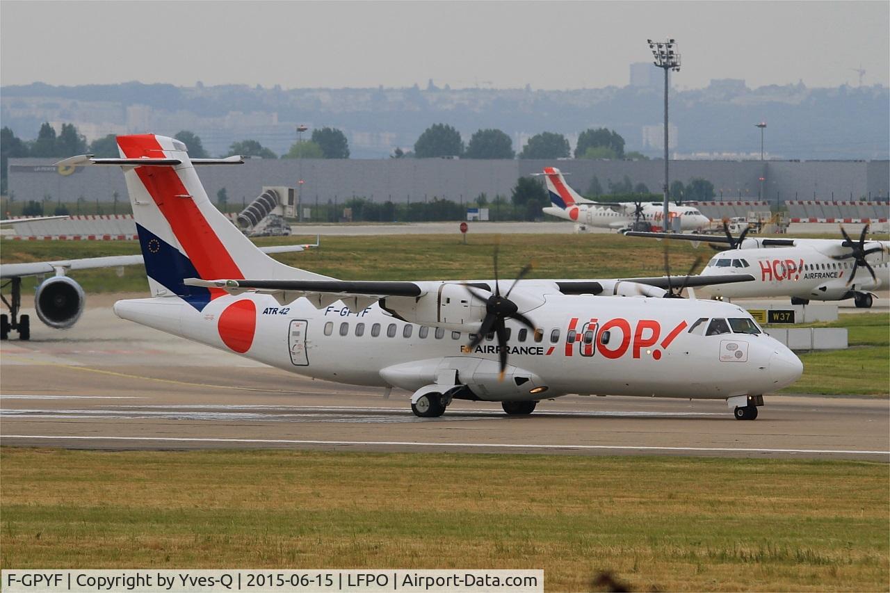 F-GPYF, 1995 ATR 42-500 C/N 495, ATR 42-500, Ready to take off rwy 08, Paris-Orly Airport (LFPO-ORY)