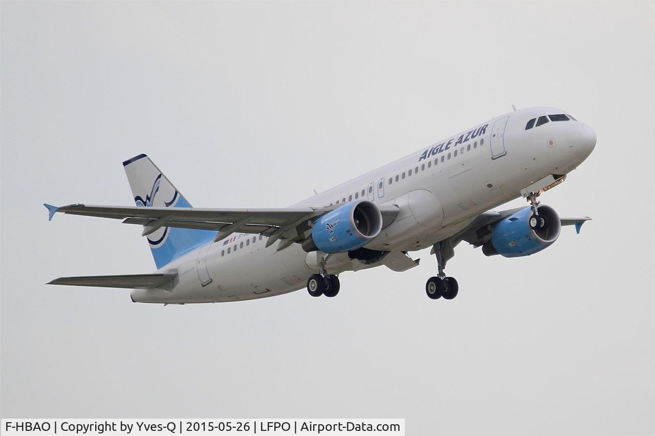 F-HBAO, 2011 Airbus A320-214 C/N 4589, Airbus A320-214, Take off rwy 08, Paris-Orly airport (LFPO-ORY)