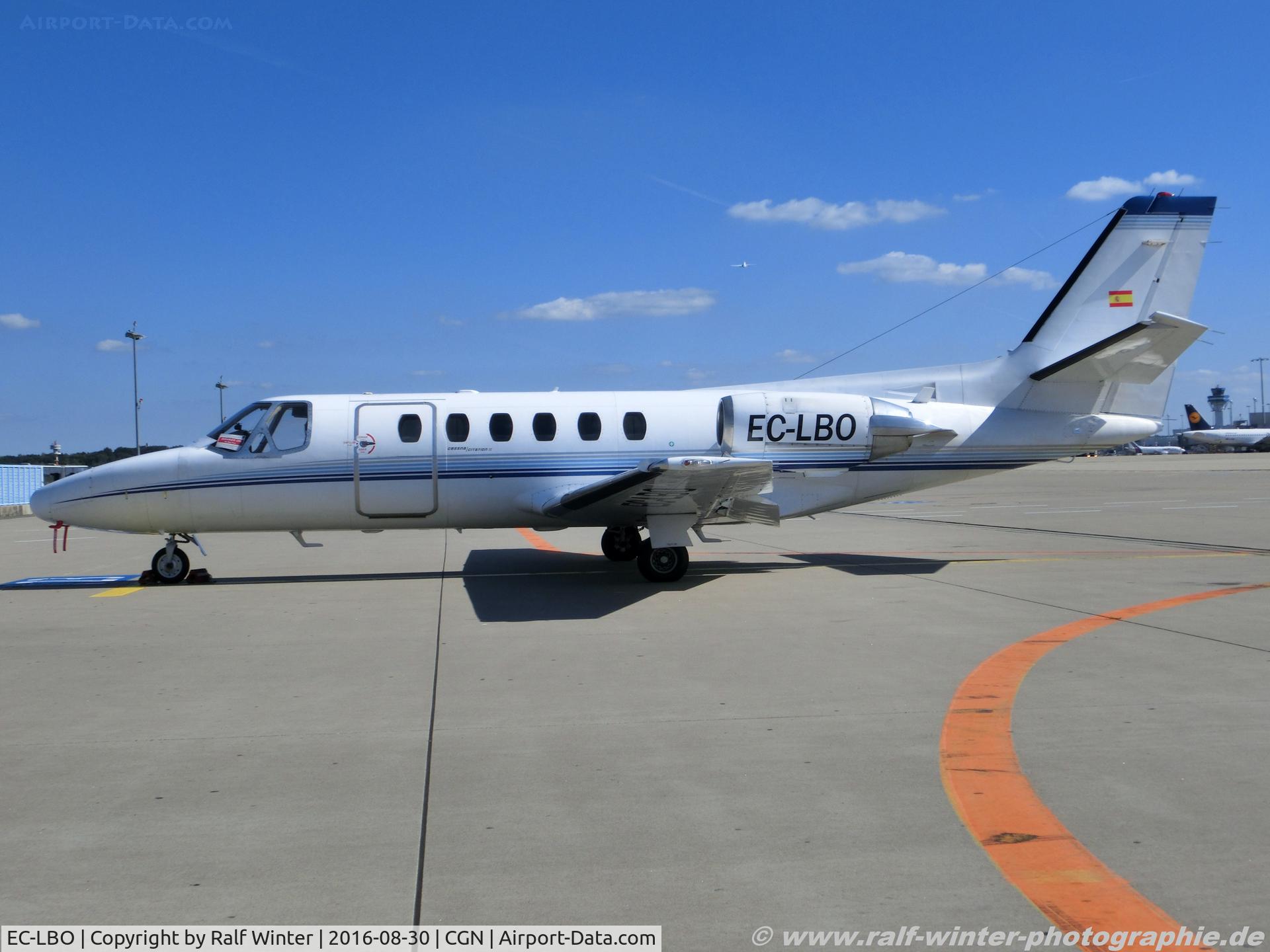 EC-LBO, 1990 Cessna 550 Citation II C/N 550-0634, Cessna 550 Citation 2 - IBJ Air Taxi international - 550-0634 - EC-LBO - 30.08.2016 - CGN
