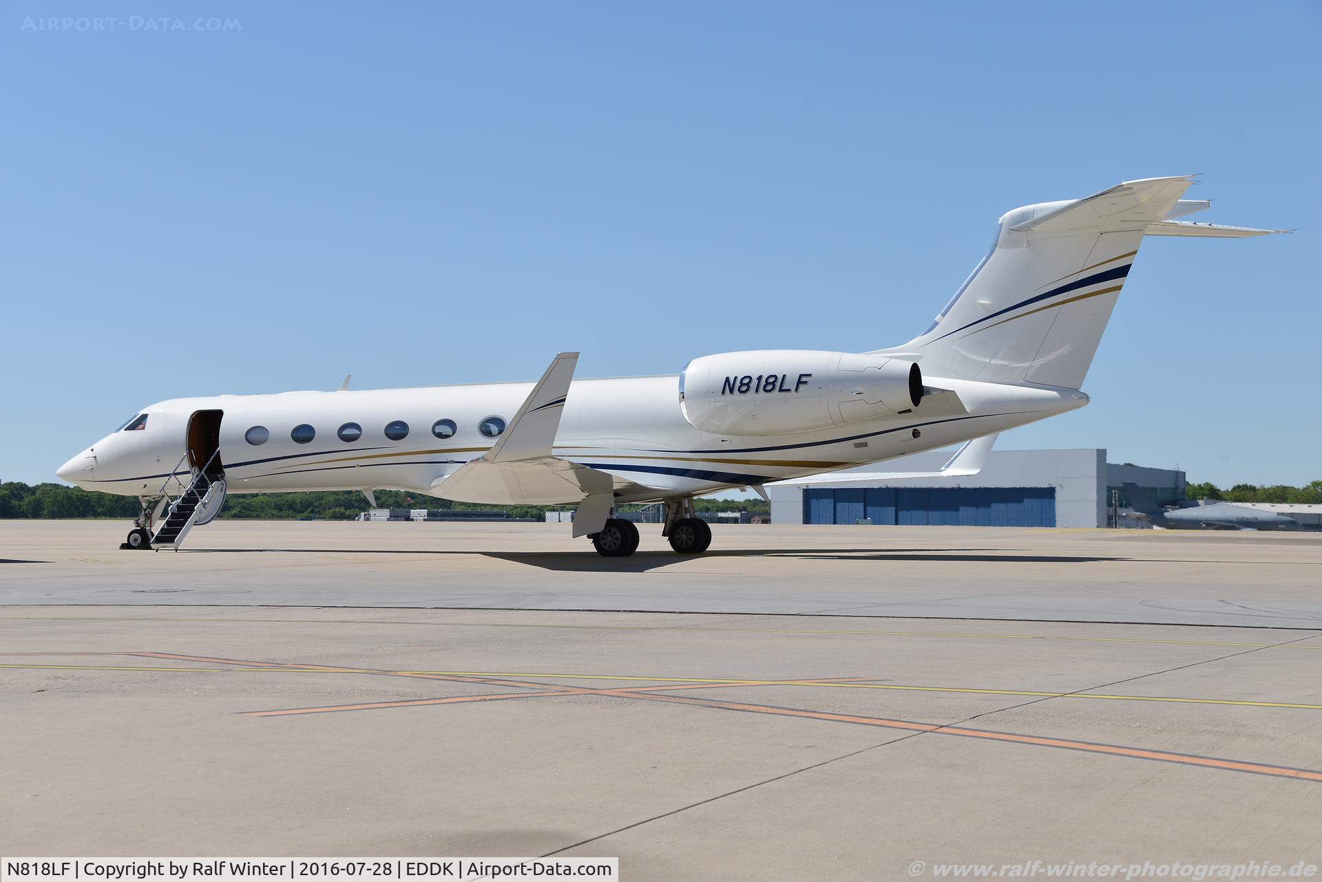 N818LF, 2010 Gulfstream Aerospace GV-SP (G550) C/N 5311, Gulfstream GV-SP G550 - Wells Fargo Bank - 5311 - N818LF - 28.07.2016 - CGN