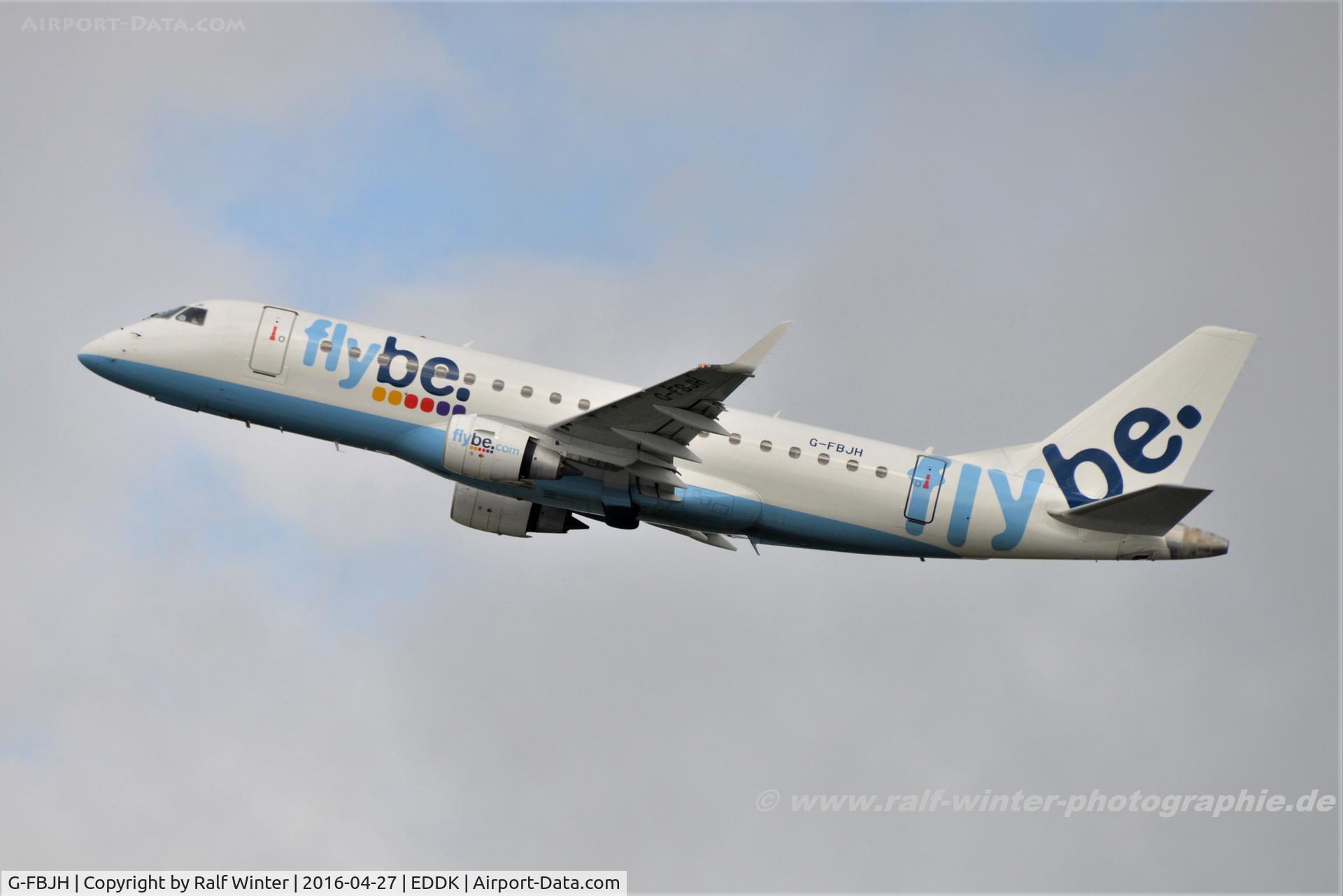 G-FBJH, 2012 Embraer 175STD (ERJ-170-200) C/N 17000351, Embraer ERJ-175STD 170-200 - BE BEE FlyBe - 17000351 - G-FBJH - 27.04.2016 - CGN