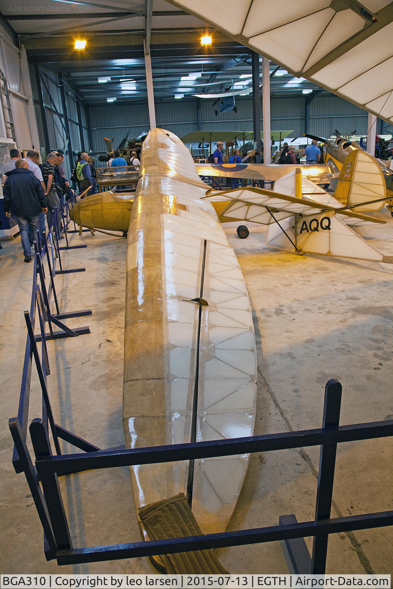 BGA310, 1937 Slingsby T-6 Kite 1 C/N 258B, Shuttleworth Collection 13.7.2015