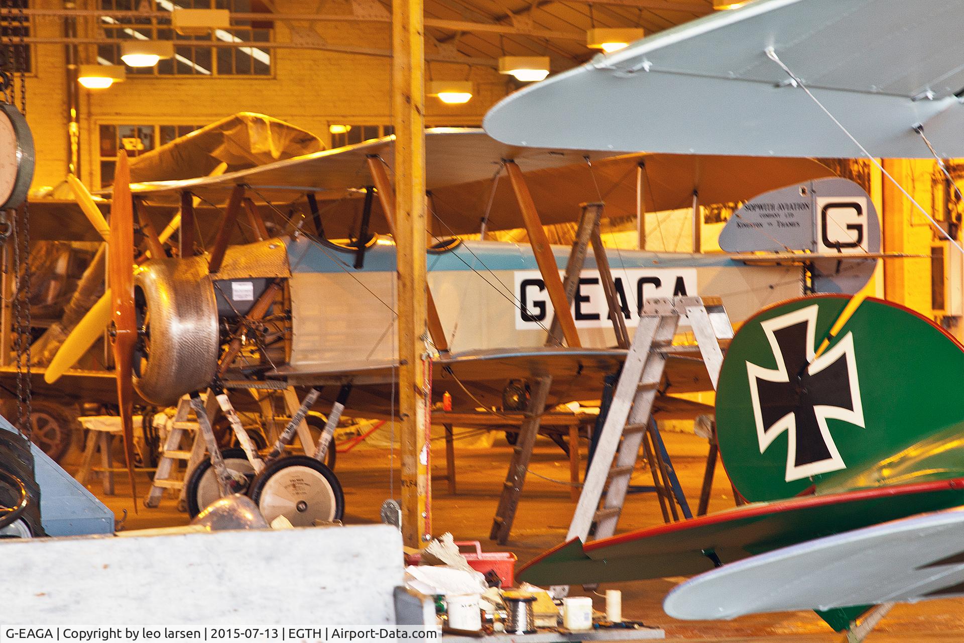 G-EAGA, 1990 Sopwith Dove Replica C/N 3004/1, Shuttleworth Collection 13.7.2015