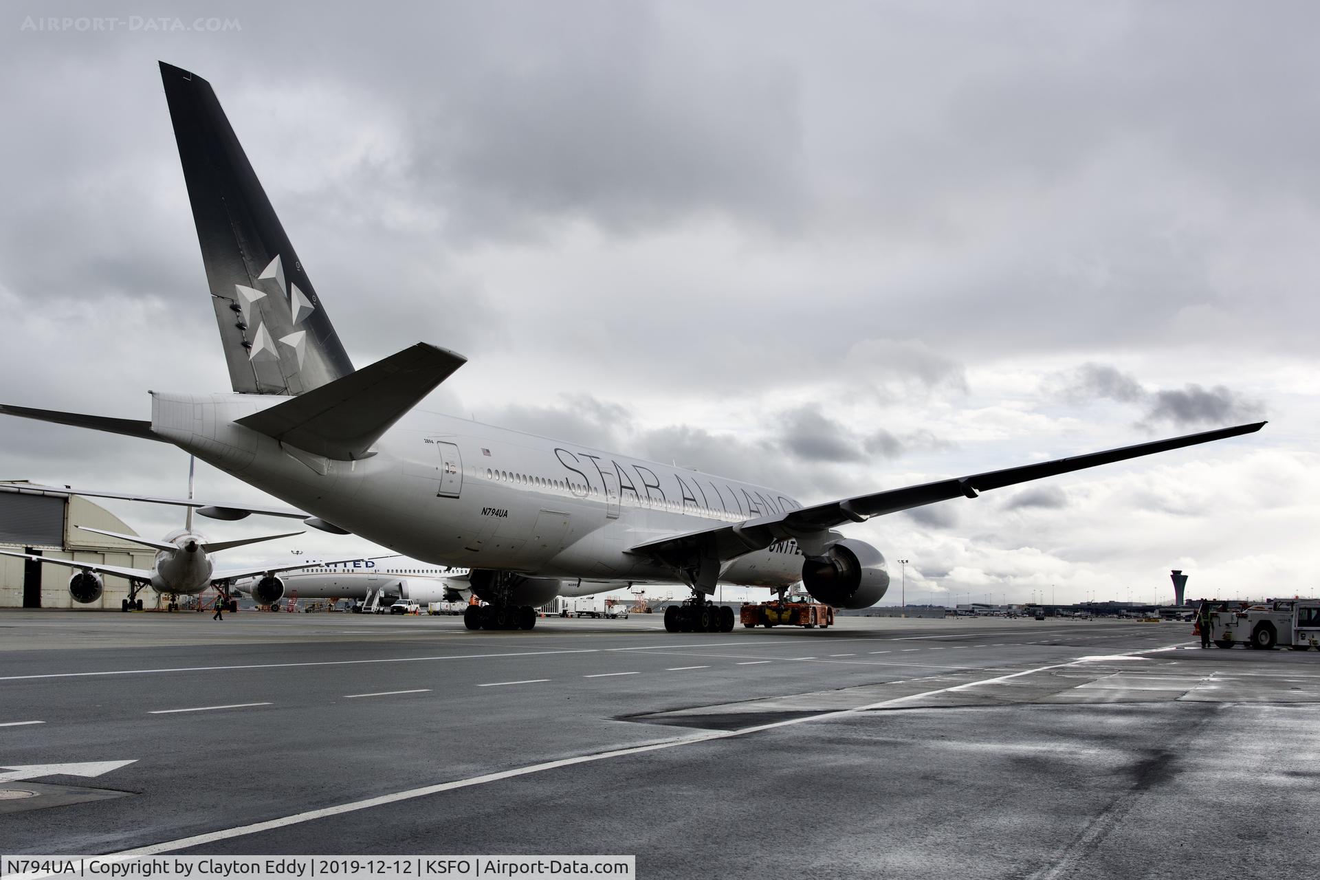 N794UA, 1997 Boeing 777-222 C/N 26953, SFO 2019.