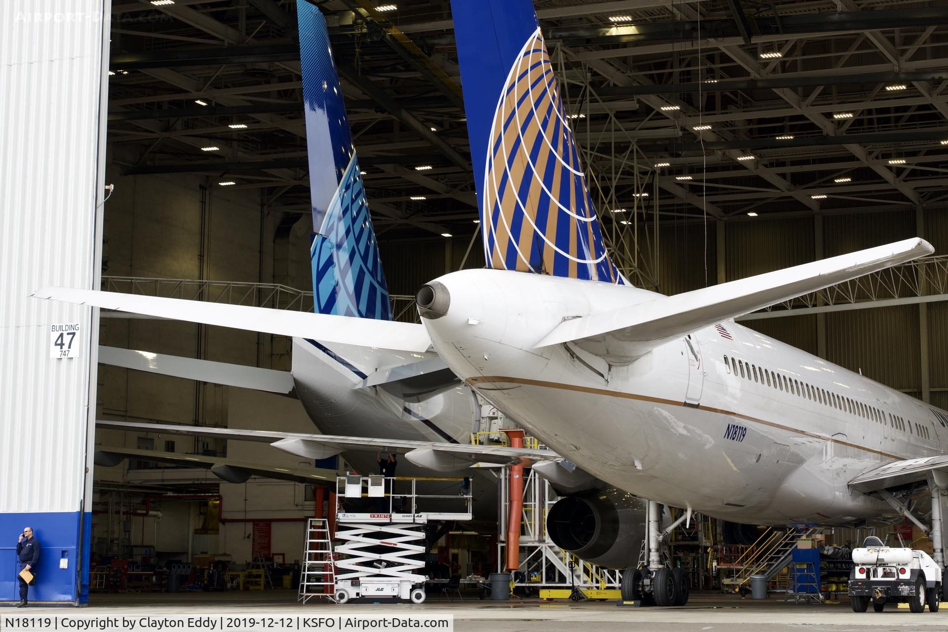 N18119, 1997 Boeing 757-224 C/N 27561, SFO 2019.