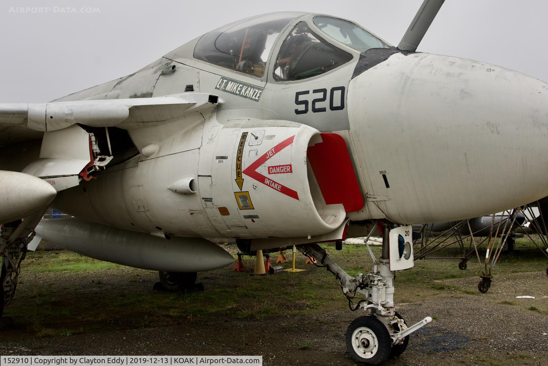 152910, Grumman KA-6D Intruder C/N I-214, Oakland Western Aerospace Museum 2019.