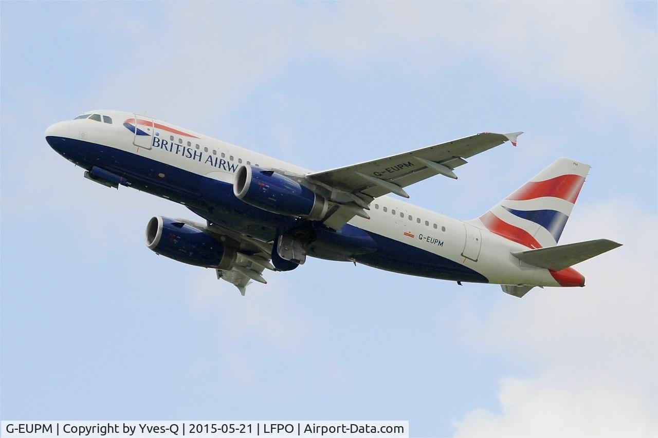 G-EUPM, 2000 Airbus A319-131 C/N 1258, Airbus A319-131, Take off Rwy 24, Paris-Orly Airport (LFPO-ORY)