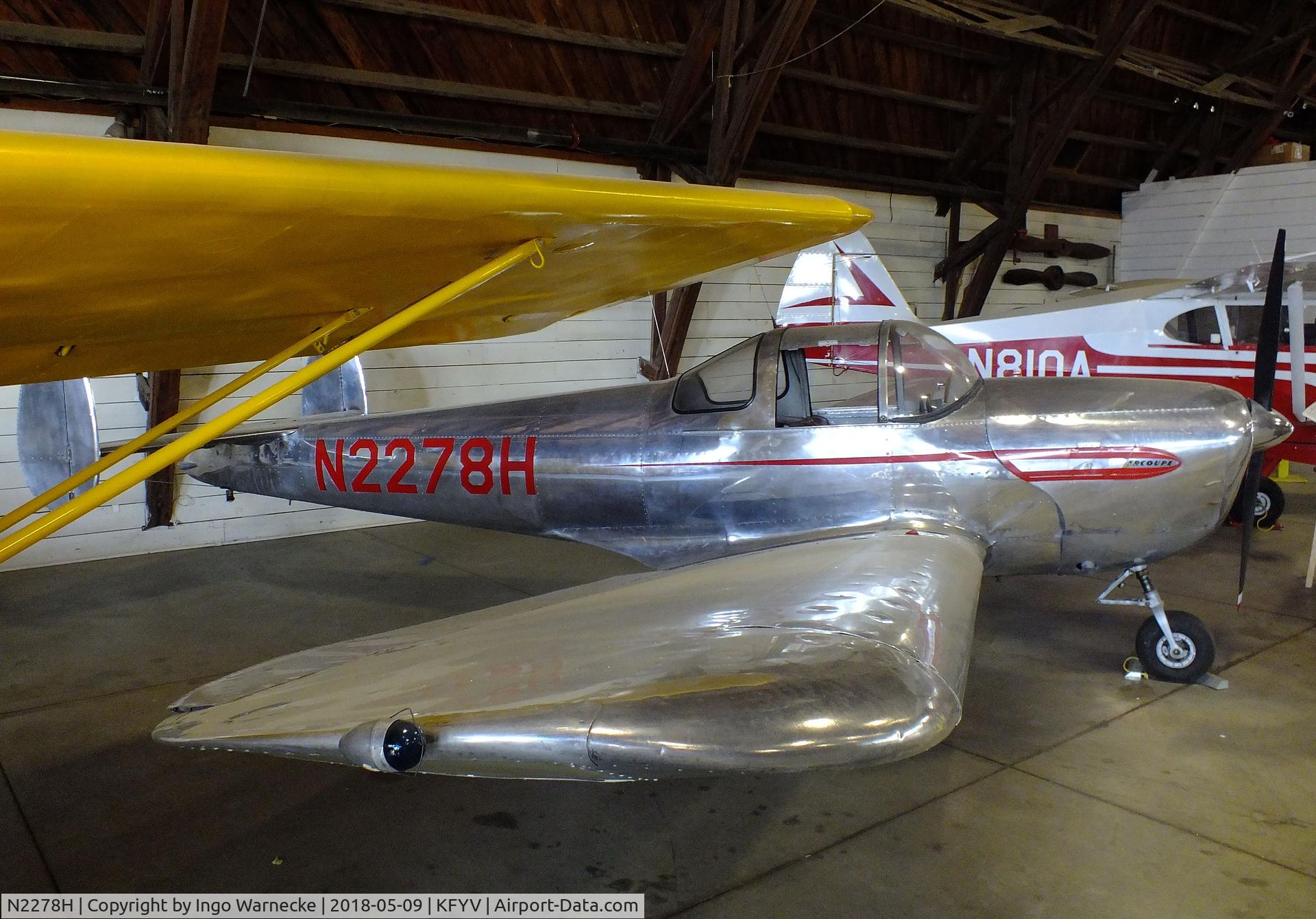 N2278H, 1946 Erco 415C Ercoupe C/N 2903, ERCO Ercoupe 415-C at the Arkansas Air & Military Museum, Fayetteville AR