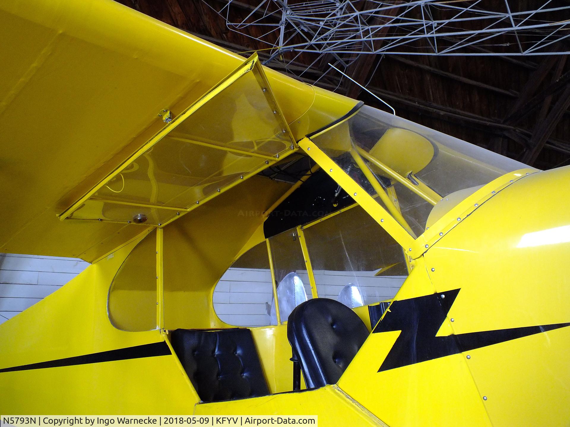N5793N, 1944 Piper J3C-65 Cub C/N 12375, Piper J3C-65 Cub at the Arkansas Air & Military Museum, Fayetteville AR