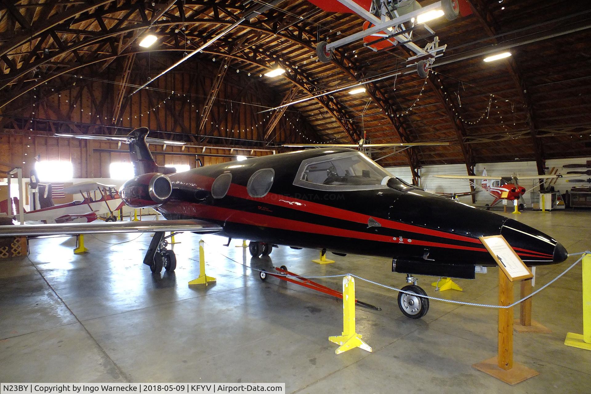 N23BY, 1965 Learjet 23 C/N 23-009, Learjet 23 at the Arkansas Air & Military Museum, Fayetteville AR