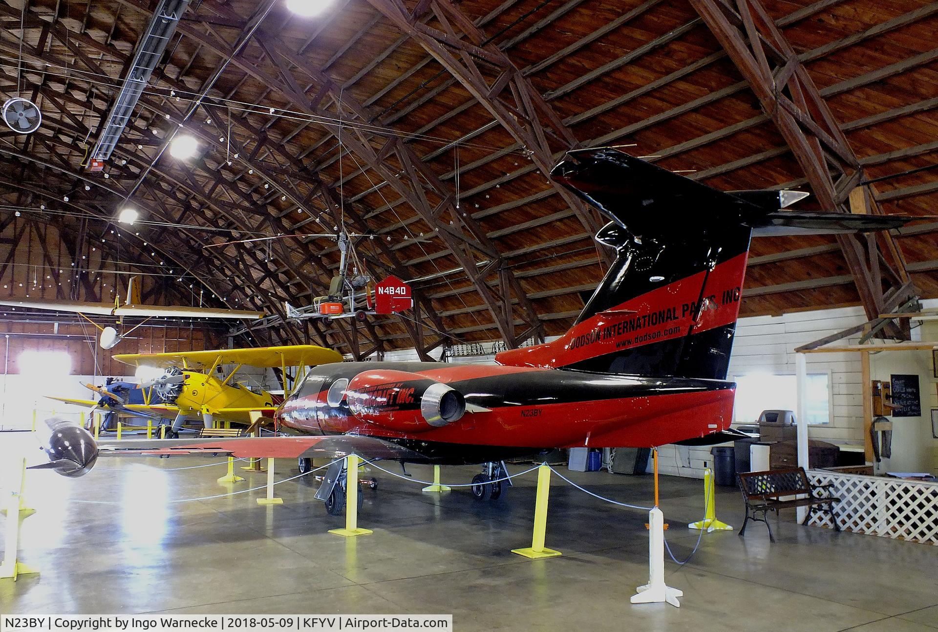 N23BY, 1965 Learjet 23 C/N 23-009, Learjet 23 at the Arkansas Air & Military Museum, Fayetteville AR