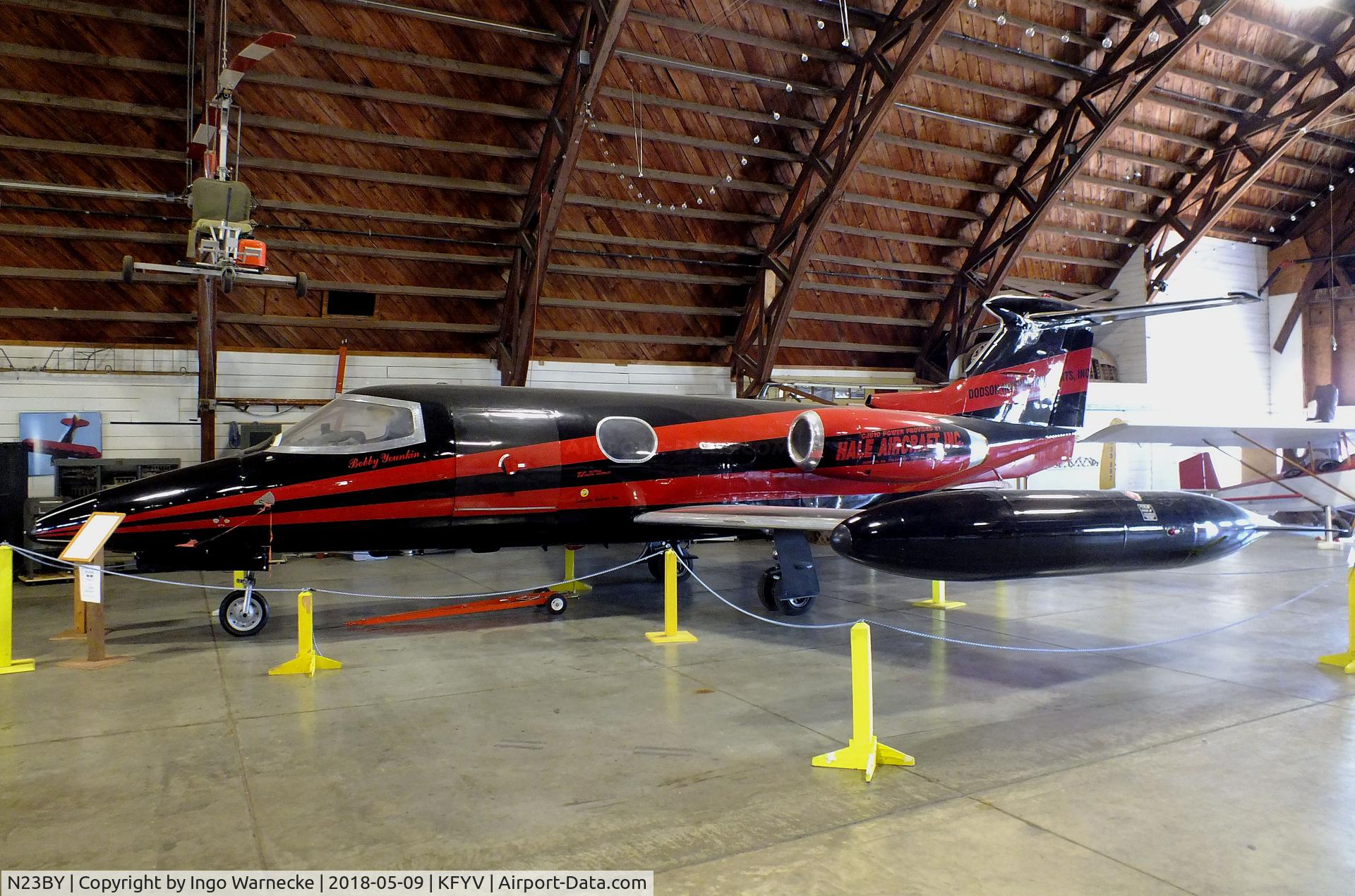 N23BY, 1965 Learjet 23 C/N 23-009, Learjet 23 at the Arkansas Air & Military Museum, Fayetteville AR
