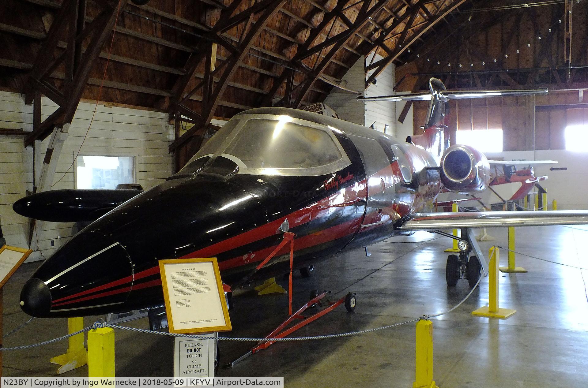 N23BY, 1965 Learjet 23 C/N 23-009, Learjet 23 at the Arkansas Air & Military Museum, Fayetteville AR