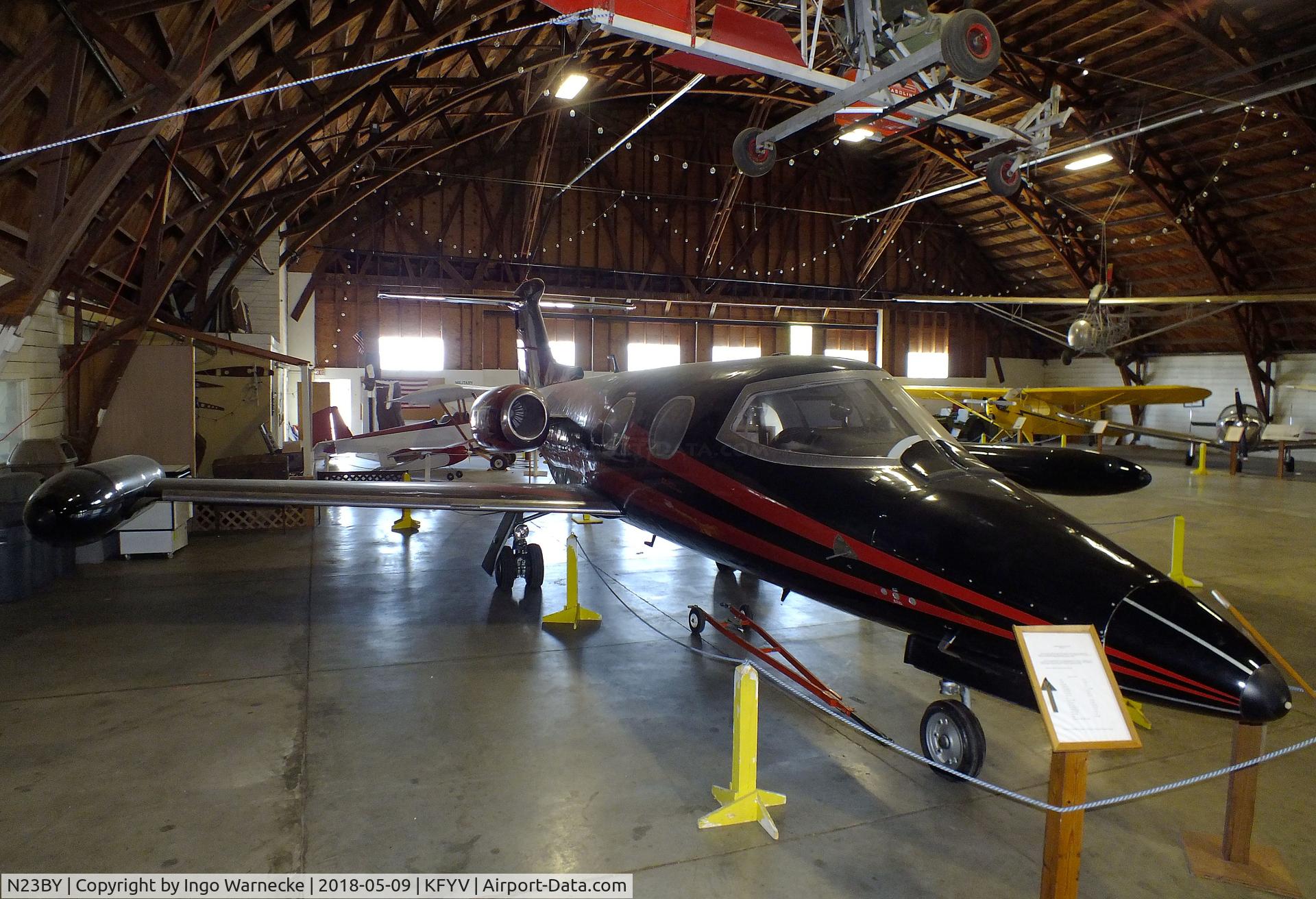 N23BY, 1965 Learjet 23 C/N 23-009, Learjet 23 at the Arkansas Air & Military Museum, Fayetteville AR