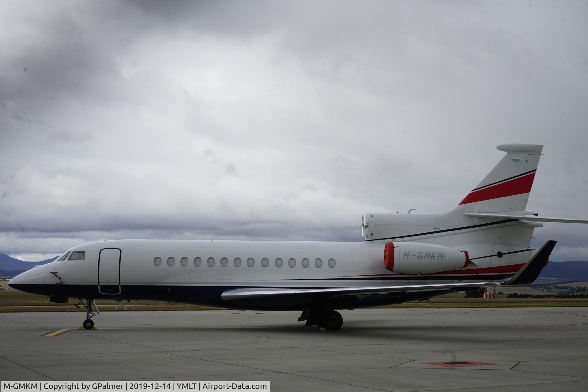 M-GMKM, 2012 Dassault Falcon 7X C/N 183, At Launceston Airport YMLT 14 Dec 2019