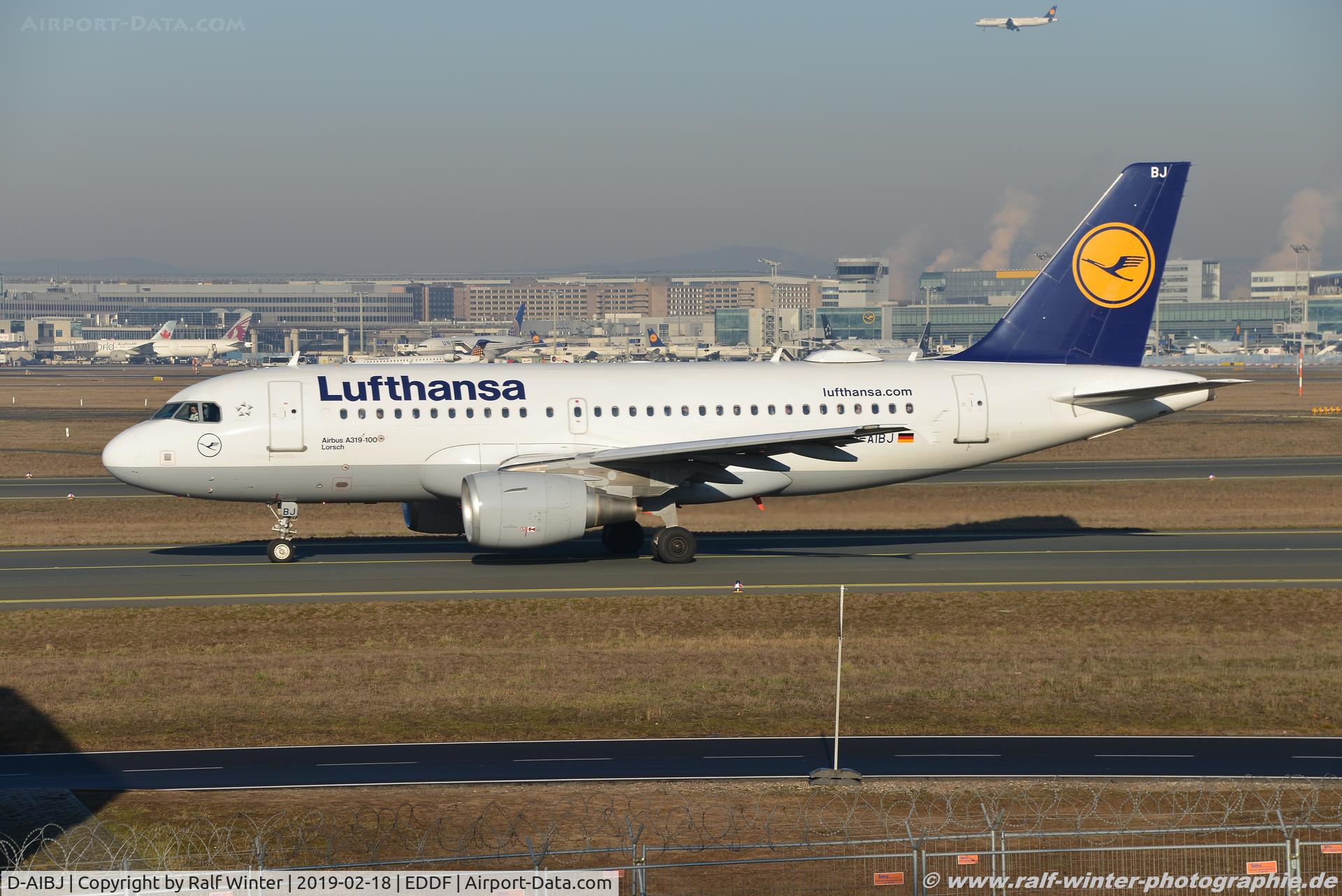 D-AIBJ, 2012 Airbus A319-112 C/N 5293, Airbus A319-100 - LH DLH Lufthansa 'Lorsch' - 5293 - D-AIBJ - 18.02.2019 - FRA