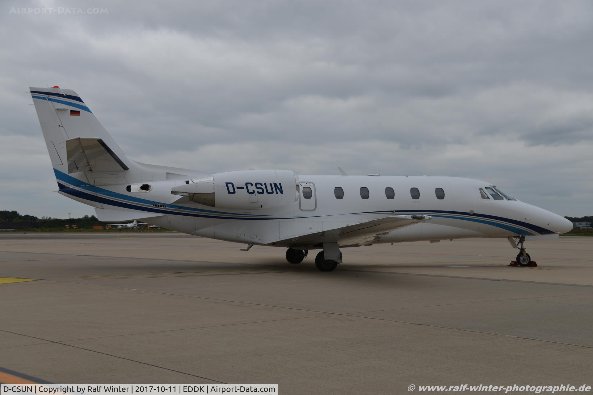 D-CSUN, 2012 Cessna 560 Citation XLS+ C/N 560-6102, Cessna 560XL Citation XLS+ - AHO Air Hamburg Private Jets - 560-6102 - D-CSUN - 11.10.2017 - CGN