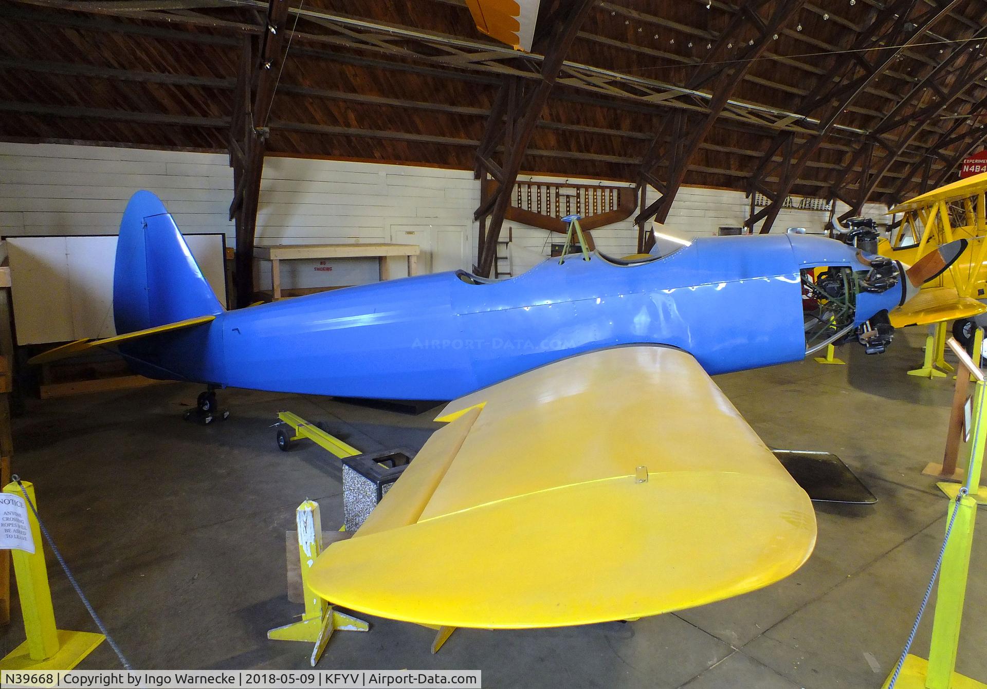 N39668, Howard Aircraft DGA-18K C/N 668, Howard DGA-18K at the Arkansas Air & Military Museum, Fayetteville AR