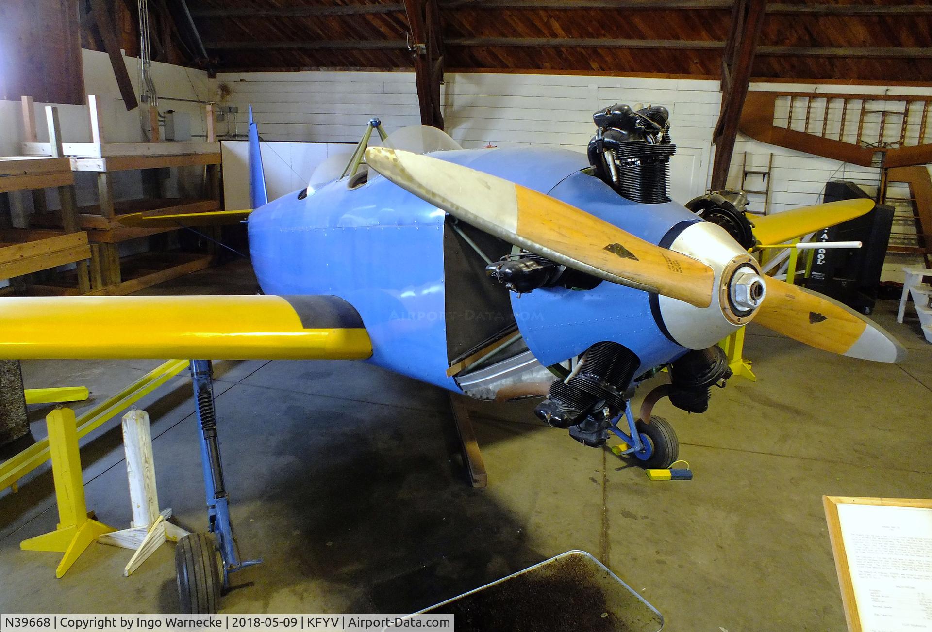 N39668, Howard Aircraft DGA-18K C/N 668, Howard DGA-18K at the Arkansas Air & Military Museum, Fayetteville AR