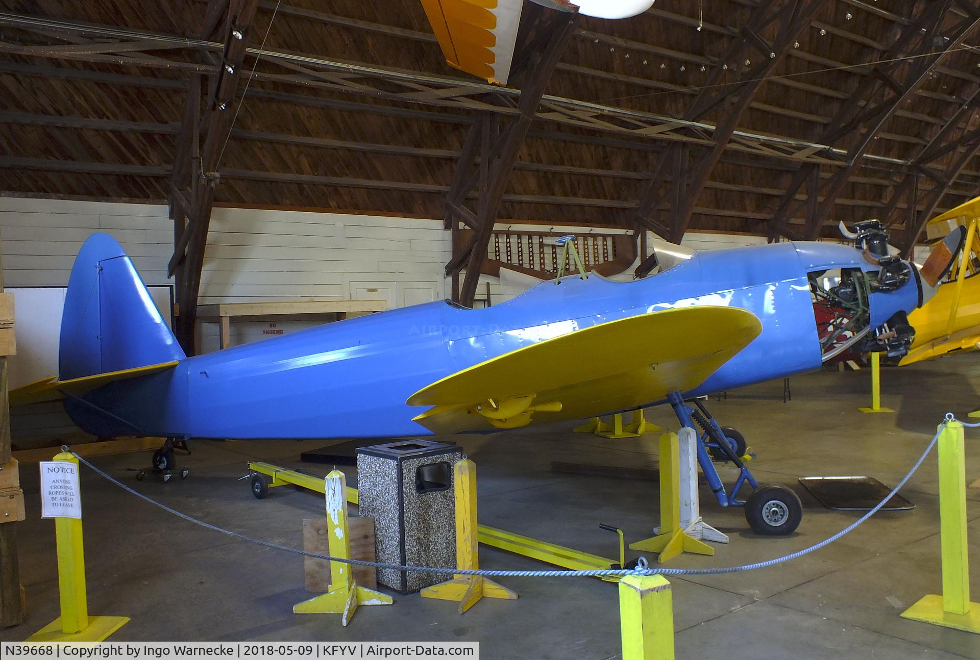 N39668, Howard Aircraft DGA-18K C/N 668, Howard DGA-18K at the Arkansas Air & Military Museum, Fayetteville AR