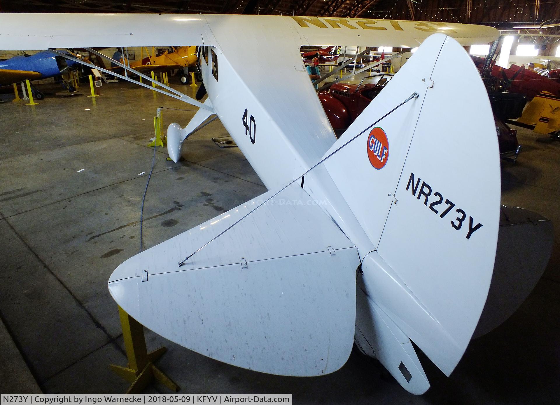 N273Y, 1985 Howard Aircraft DGA-6 Replica C/N JRY-02, Howard (Younkin J R) DGA-6 'Mister Mulligan' replica at the Arkansas Air & Military Museum, Fayetteville AR
