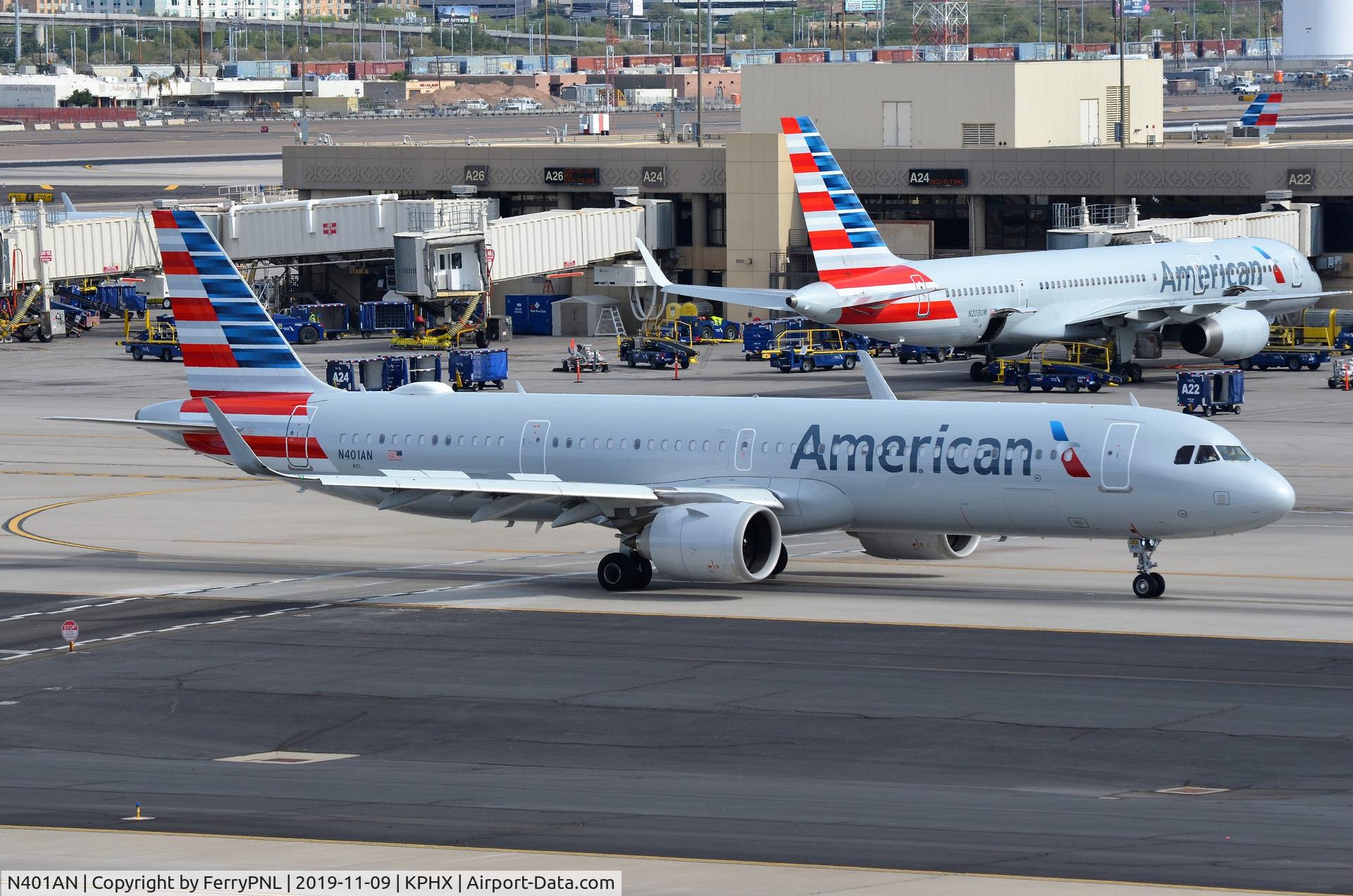 N401AN, 2019 Airbus A321-251N C/N 8701, American A321N