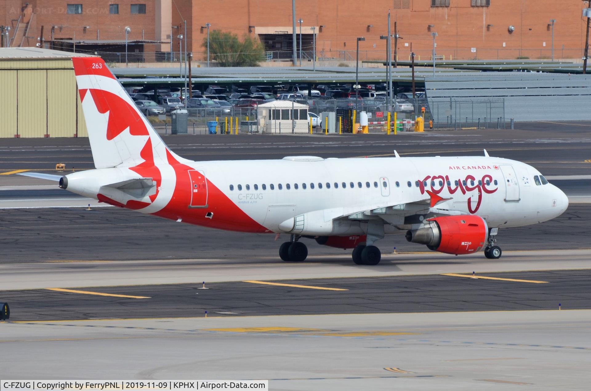 C-FZUG, 1997 Airbus A319-114 C/N 697, Arrival of Rouge A319