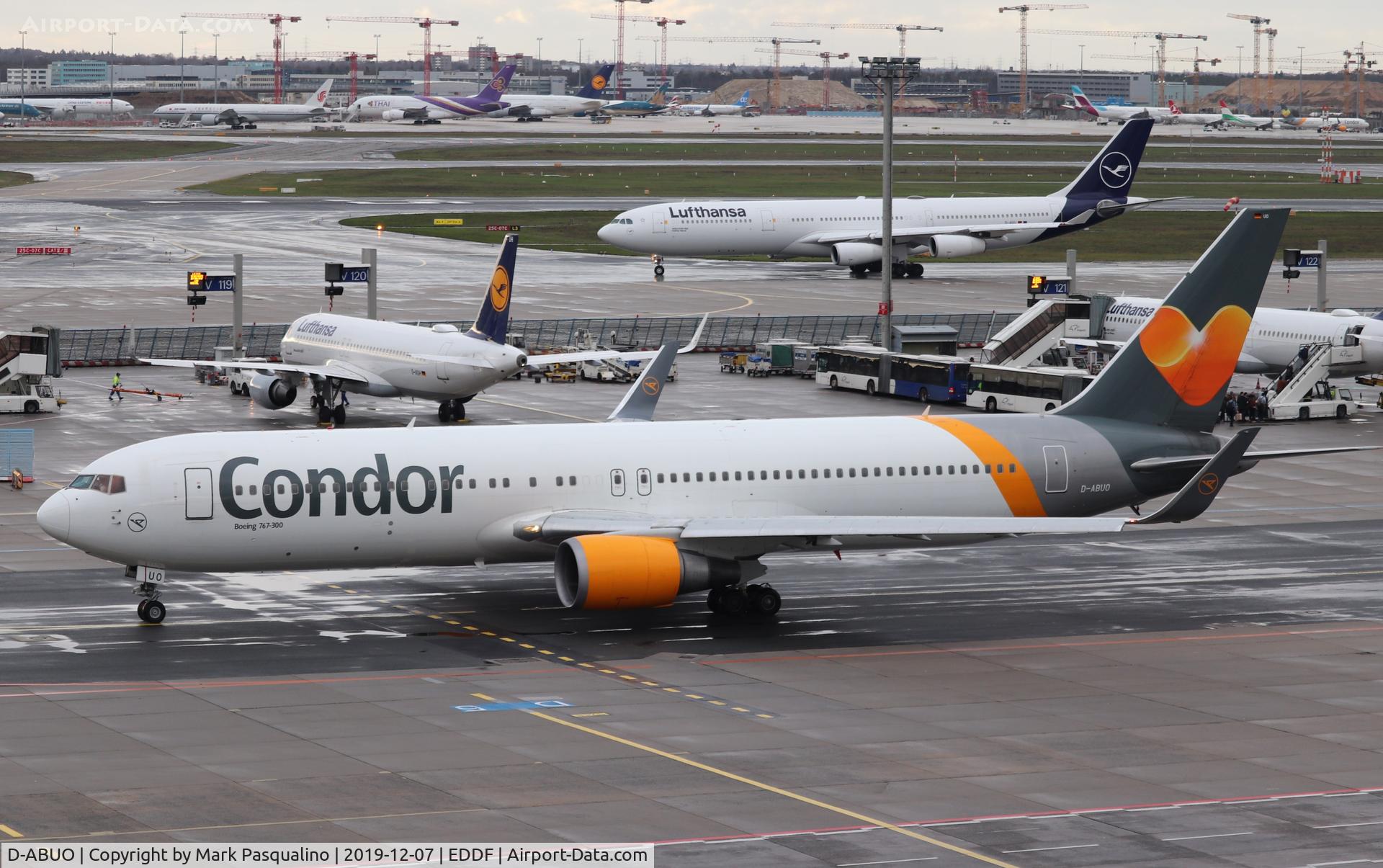 D-ABUO, 2001 Boeing 767-3Q8/ER C/N 29387, Boeing 767-3Q8