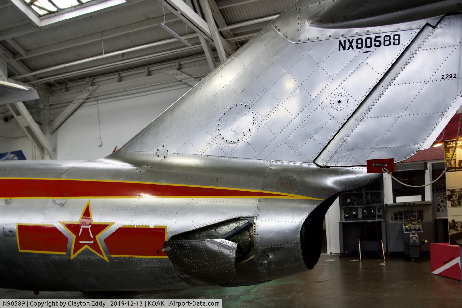 N90589, 1954 Mikoyan-Gurevich MiG-15bis C/N 2292, Western Aerospace Museum Oakland California 2019.