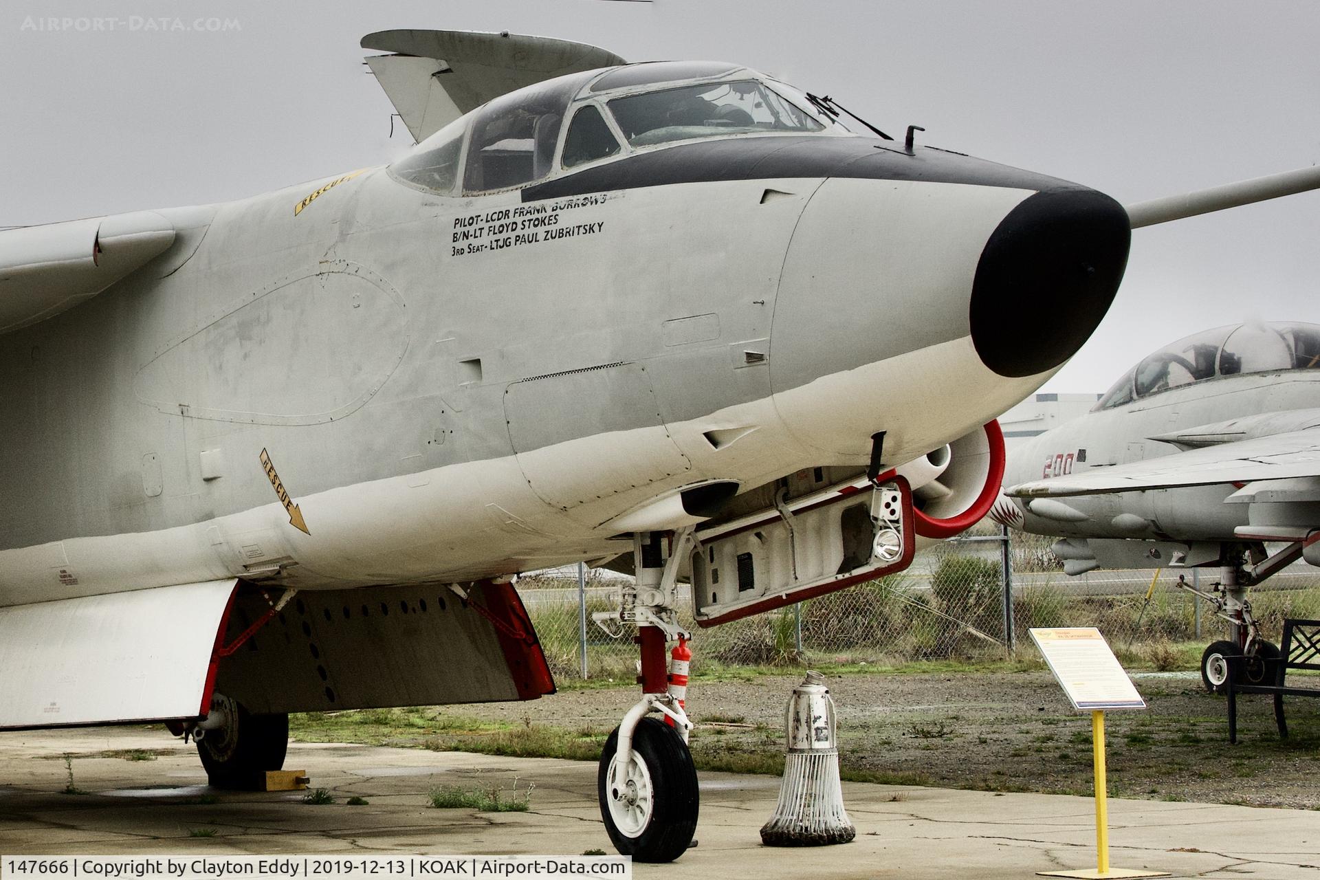 147666, Douglas KA-3B Skywarrior C/N 12430, Western Aerospace Museum Oakland Airport California 2019.