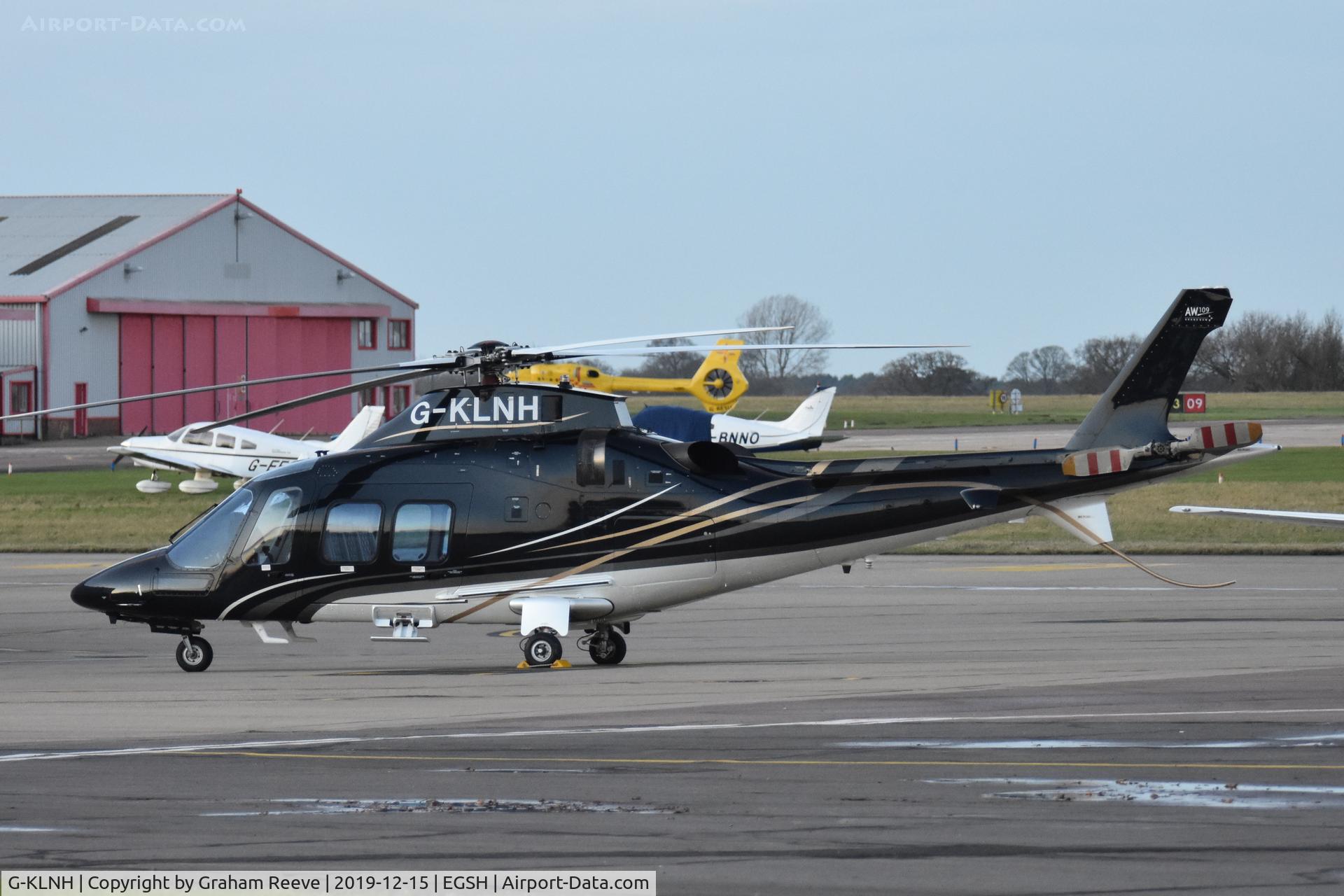 G-KLNH, 2016 AgustaWestland AW-109SP Grand New C/N 22364, Parked at Norwich.