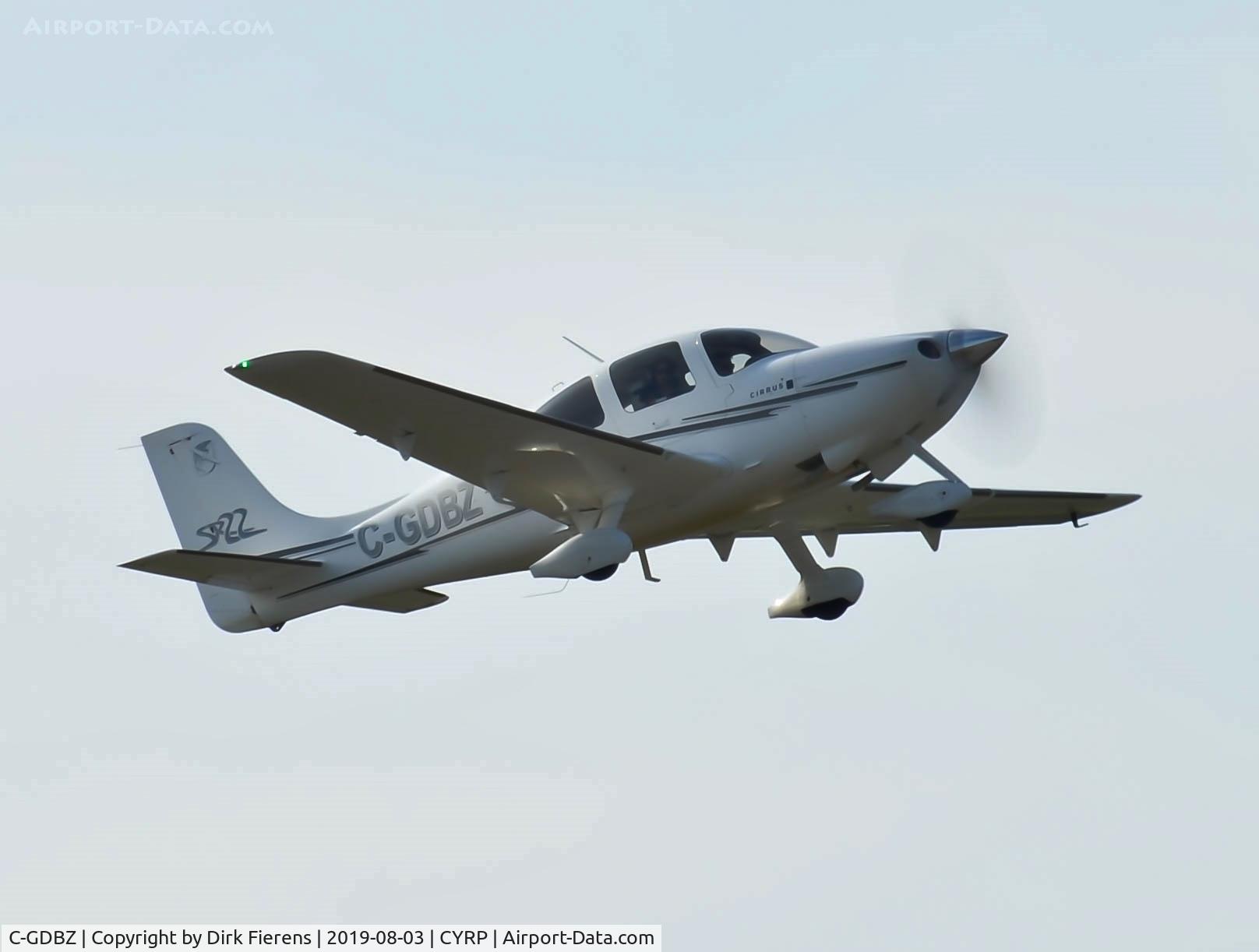 C-GDBZ, 2003 Cirrus SR22 C/N 0499, Leaving Carp rwy