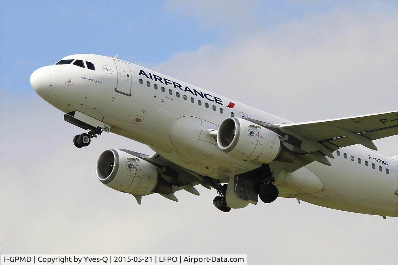 F-GPMD, 1993 Airbus A319-113 C/N 618, Airbus A319-113, Take off rwy 24, Paris-Orly airport (LFPO-ORY)