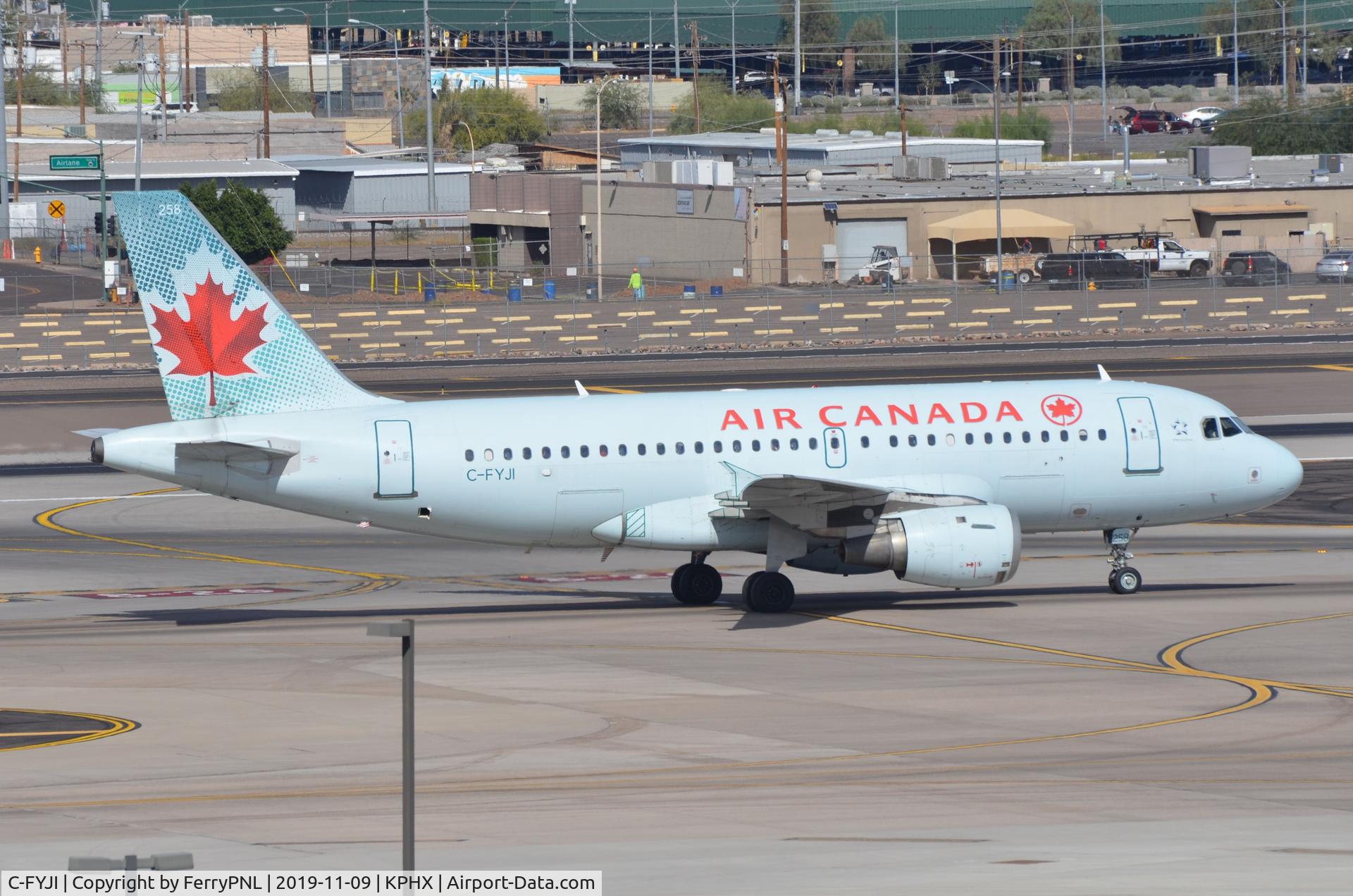 C-FYJI, 1997 Airbus A319-114 C/N 682, Arrival of Air Canada A319