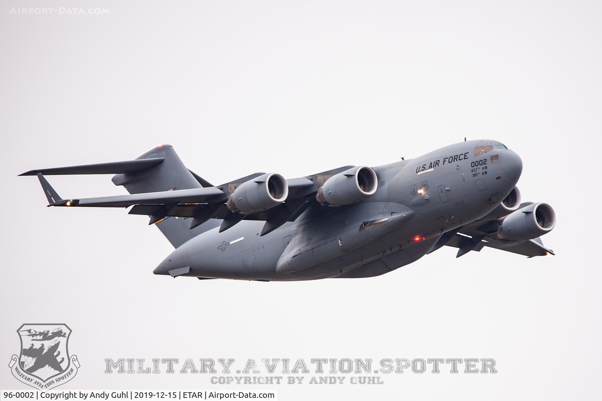 96-0002, 1996 McDonnell Douglas C-17A Globemaster III C/N P-34, Spirit of the Air Force