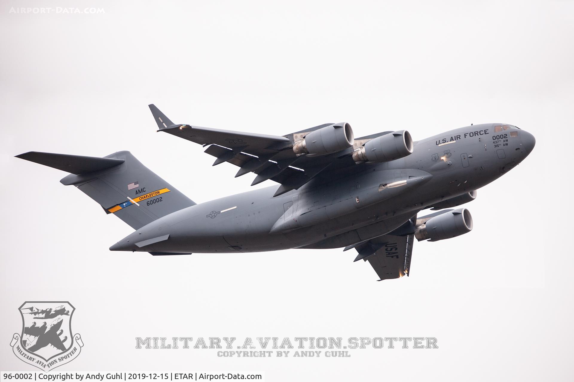 96-0002, 1996 McDonnell Douglas C-17A Globemaster III C/N P-34, Spirit of the Air Force #2