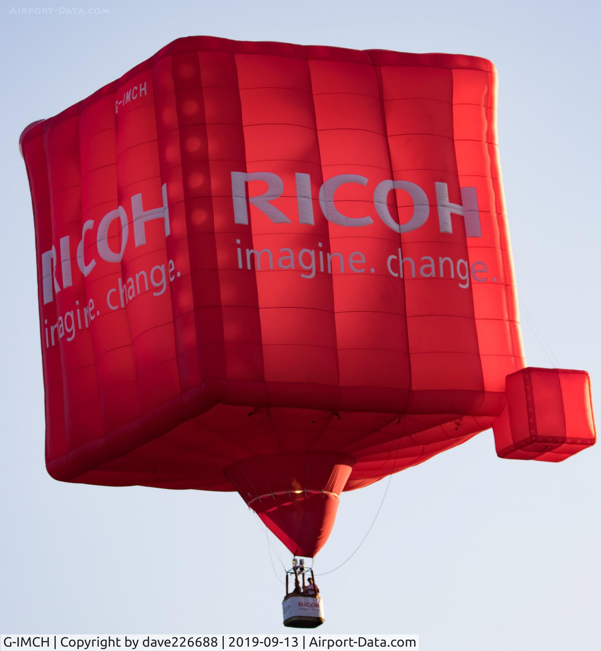 G-IMCH, 2019 Lindstrand LTL Series Special-Cube C/N 089, Ricoh Cube - G IMCH at the Longleat Skysafari 2019