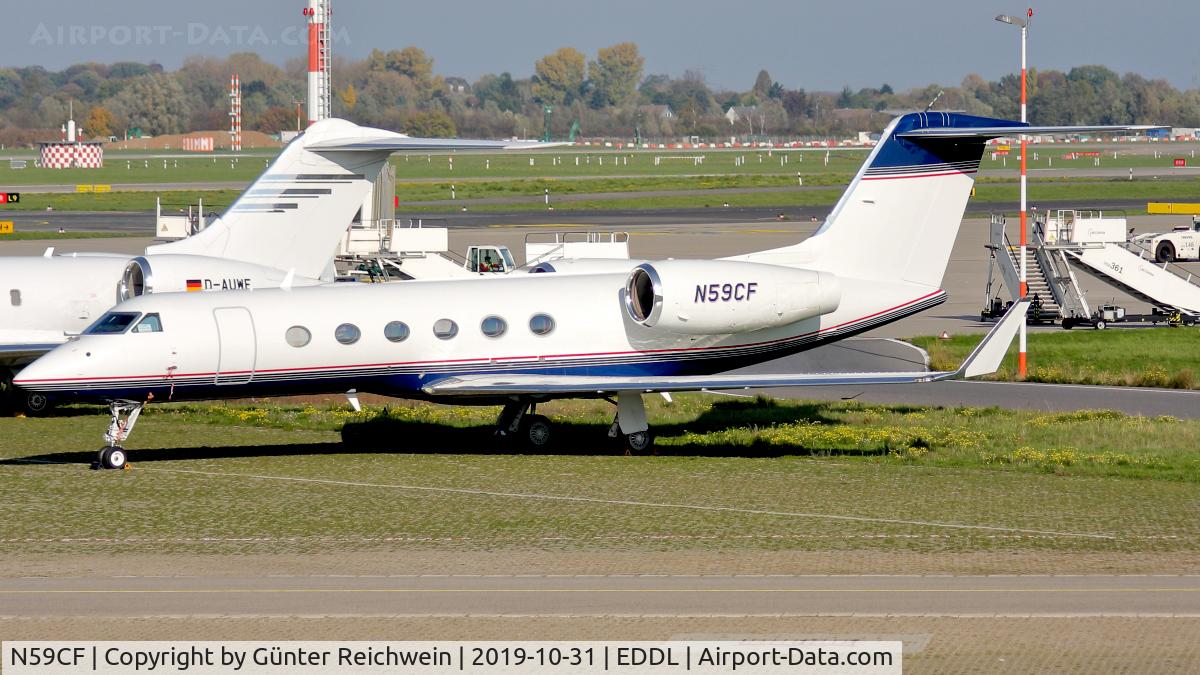 N59CF, 2007 Gulfstream Aerospace GIV-X C/N 4097, At DUS General Aviation Terminal