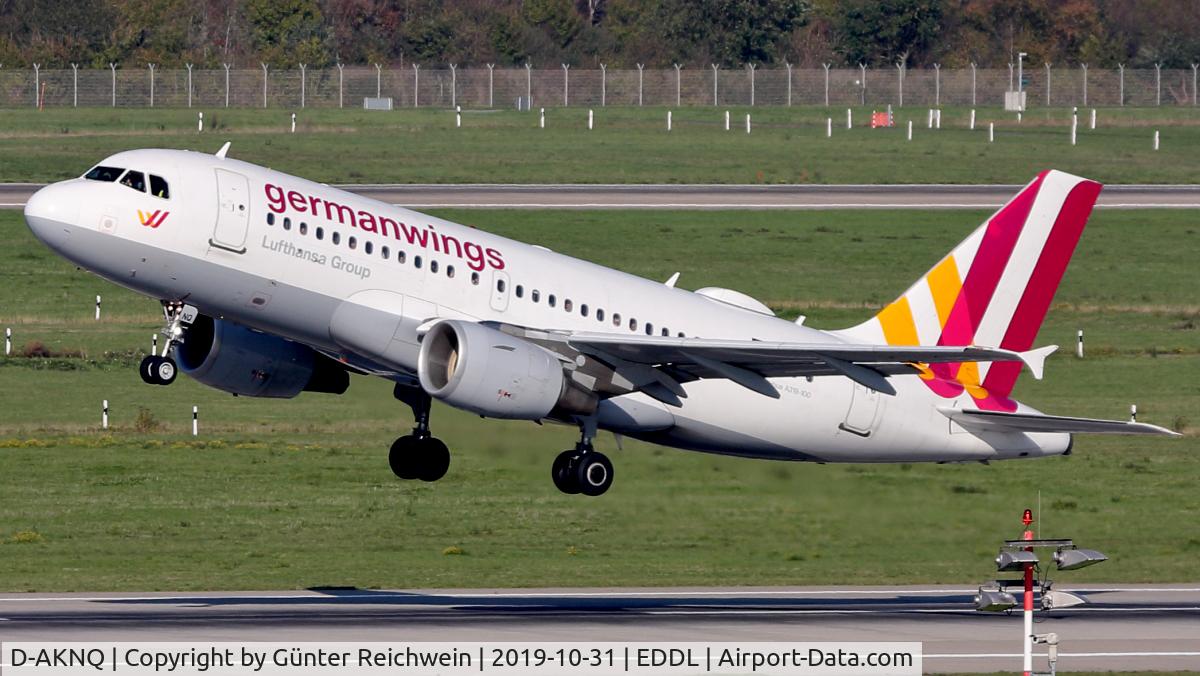 D-AKNQ, 2000 Airbus A319-112 C/N 1170, Departing