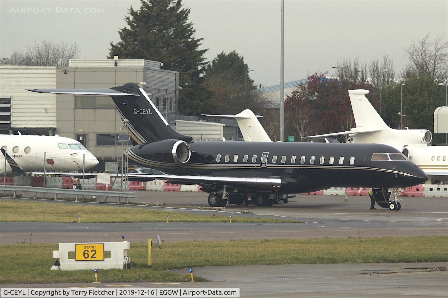 G-CEYL, 2006 Bombardier BD-700-1A10 Global Express C/N 9196, At Luton