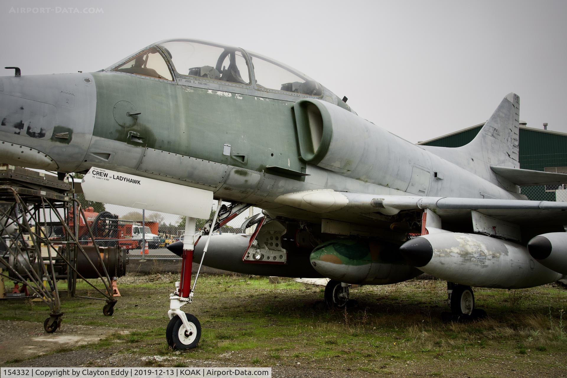 154332, Douglas TA-4J Skyhawk C/N 13720, Western Aerospace Museum Oakland Airport California 2019.