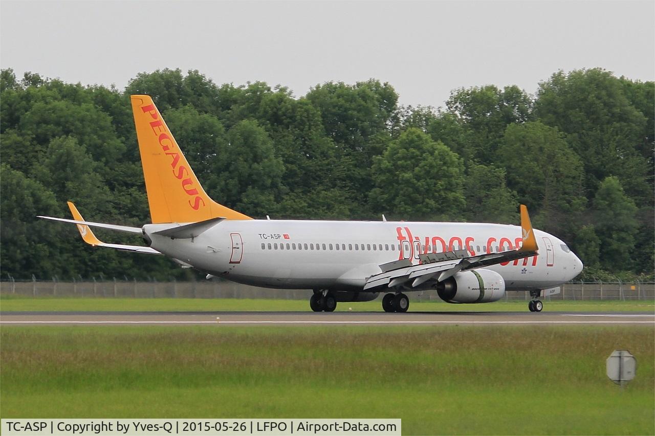 TC-ASP, 2011 Boeing 737-82R C/N 40011, Boeing 737-82R, Reverse thrust landing rwy 06, Paris-Orly airport (LFPO-ORY)