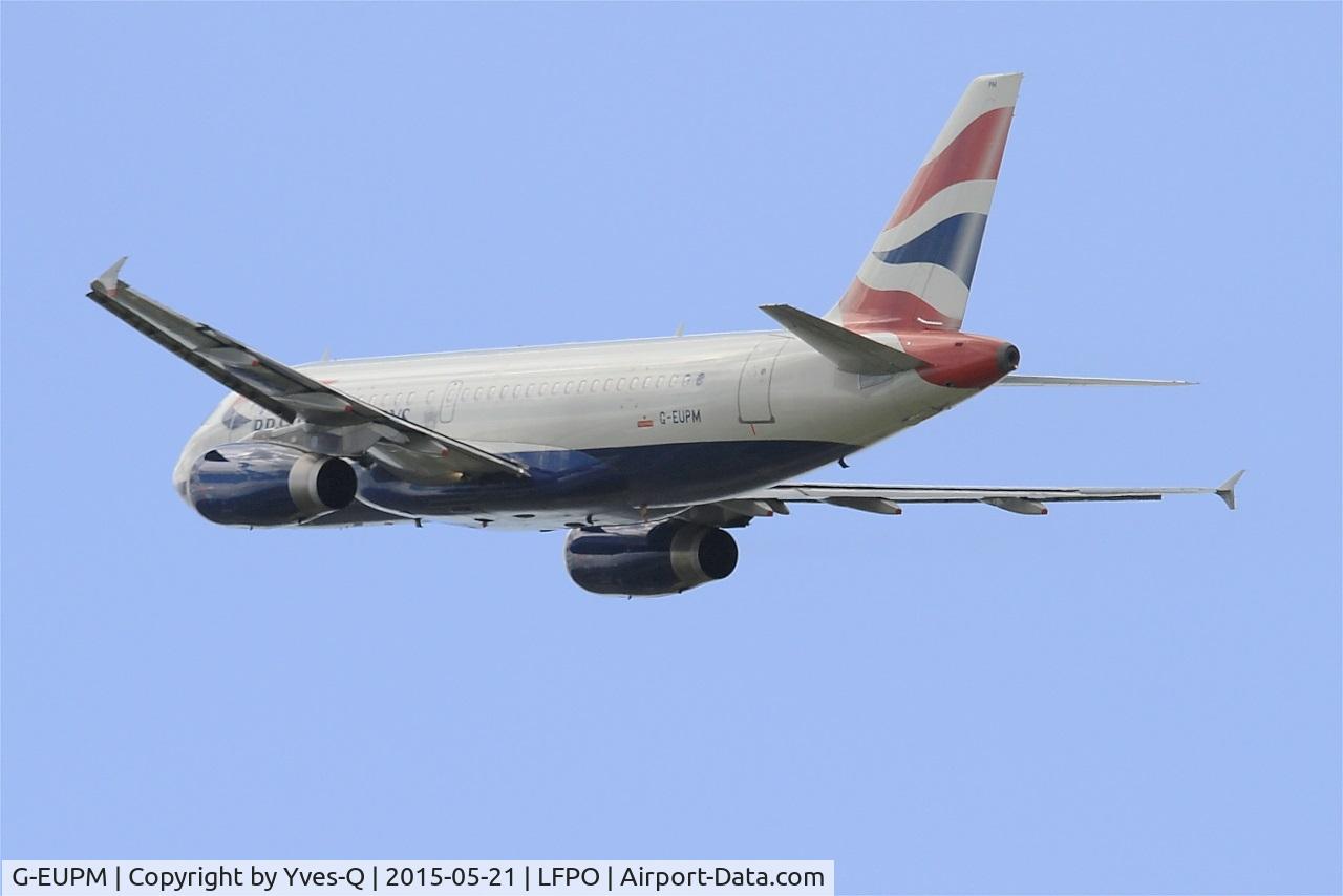 G-EUPM, 2000 Airbus A319-131 C/N 1258, Airbus A319-131, Take off Rwy 24, Paris-Orly Airport (LFPO-ORY)